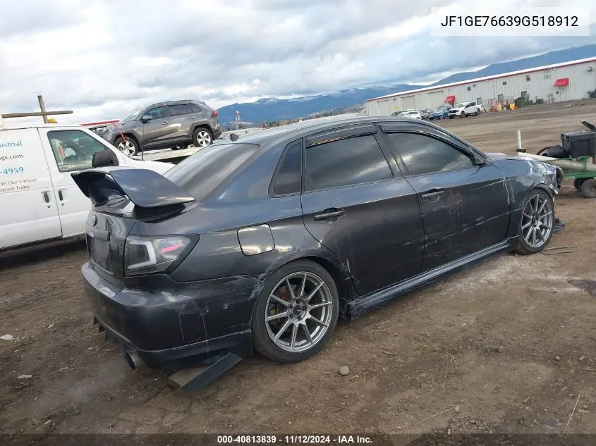 2009 Subaru Impreza Wrx VIN: JF1GE76639G518912 Lot: 40813839