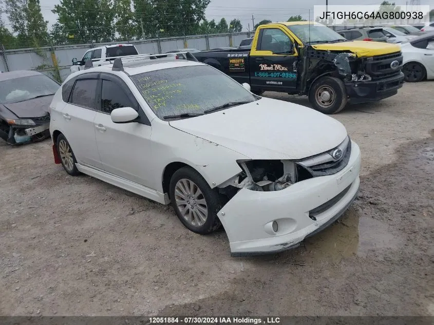 2010 Subaru Impreza VIN: JF1GH6C64AG800938 Lot: 12051884