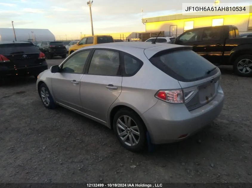 2010 Subaru Impreza 2.5I VIN: JF1GH6A61AH810534 Lot: 12132499