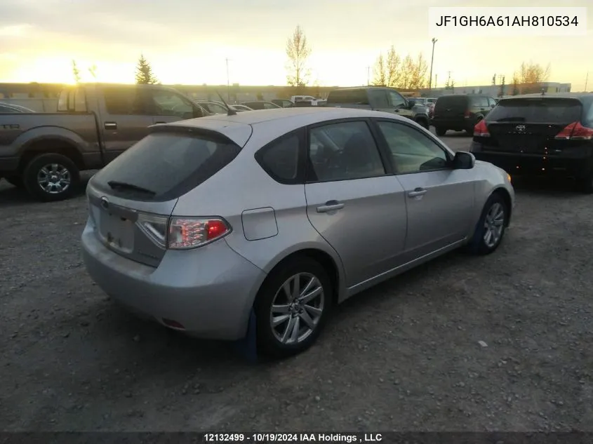 2010 Subaru Impreza 2.5I VIN: JF1GH6A61AH810534 Lot: 12132499