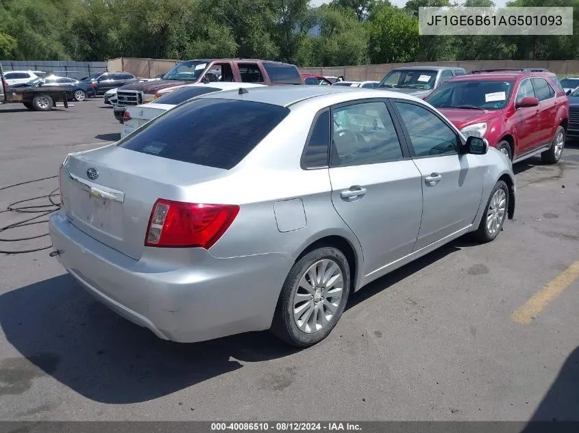 2010 Subaru Impreza 2.5I Premium VIN: JF1GE6B61AG501093 Lot: 40086510