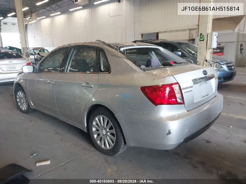 JF1GE6B61AH515814 2010 Subaru Impreza 2.5I Premium