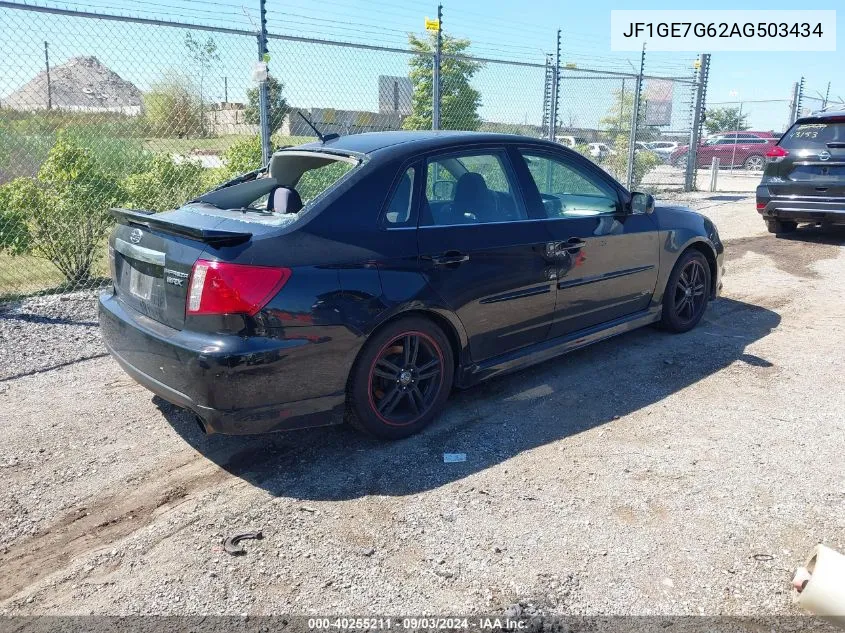 2010 Subaru Impreza Wrx Premium VIN: JF1GE7G62AG503434 Lot: 40255211