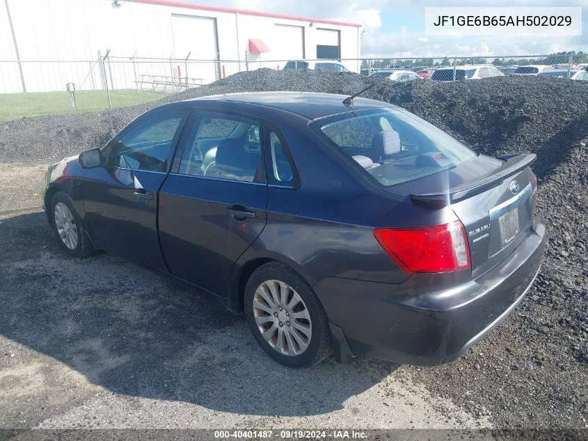 2010 Subaru Impreza 2.5I Premium VIN: JF1GE6B65AH502029 Lot: 40401487