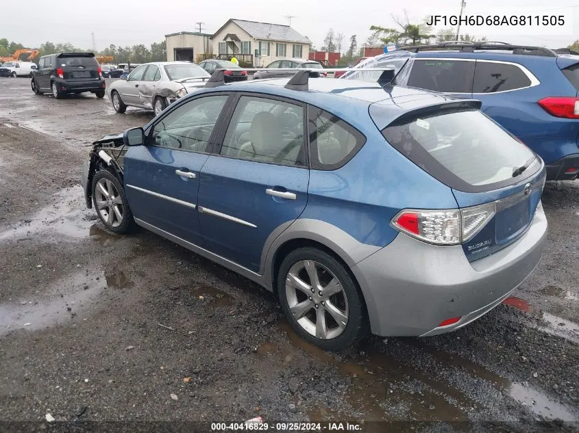 2010 Subaru Impreza Outback Sport VIN: JF1GH6D68AG811505 Lot: 40416829