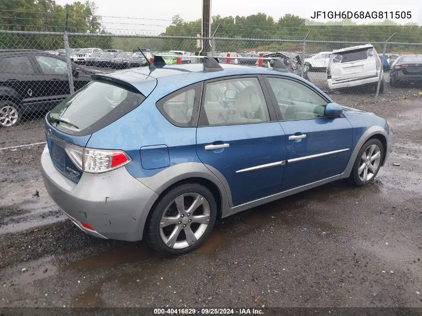 2010 Subaru Impreza Outback Sport VIN: JF1GH6D68AG811505 Lot: 40416829