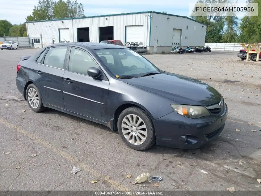 2010 Subaru Impreza 2.5I Premium VIN: JF1GE6B64AH505956 Lot: 40437041