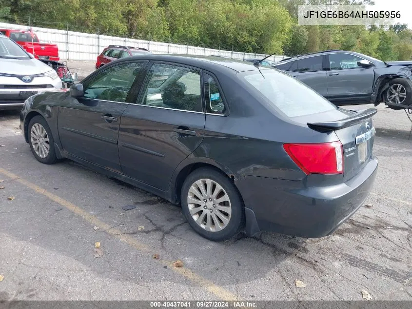 2010 Subaru Impreza 2.5I Premium VIN: JF1GE6B64AH505956 Lot: 40437041