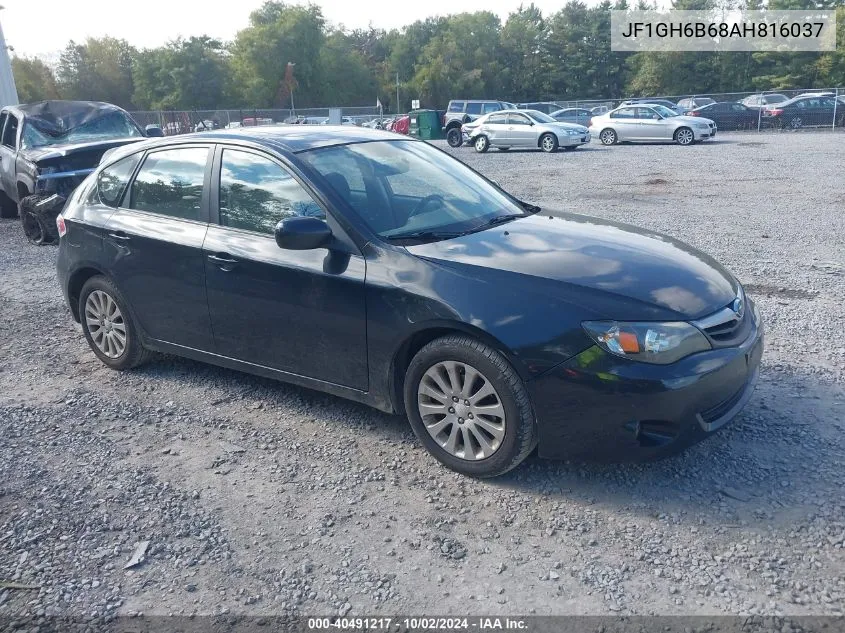 2010 Subaru Impreza 2.5I Premium VIN: JF1GH6B68AH816037 Lot: 40491217