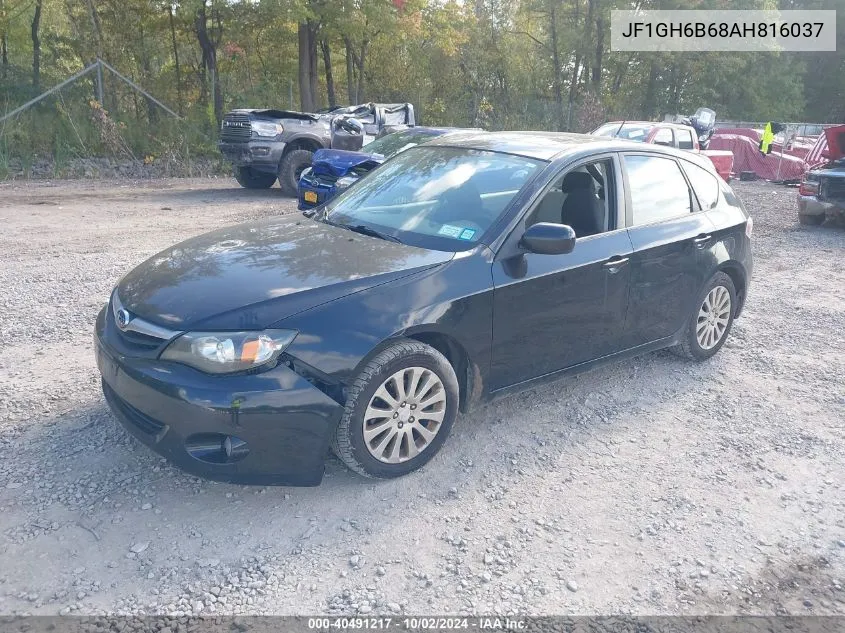 2010 Subaru Impreza 2.5I Premium VIN: JF1GH6B68AH816037 Lot: 40491217