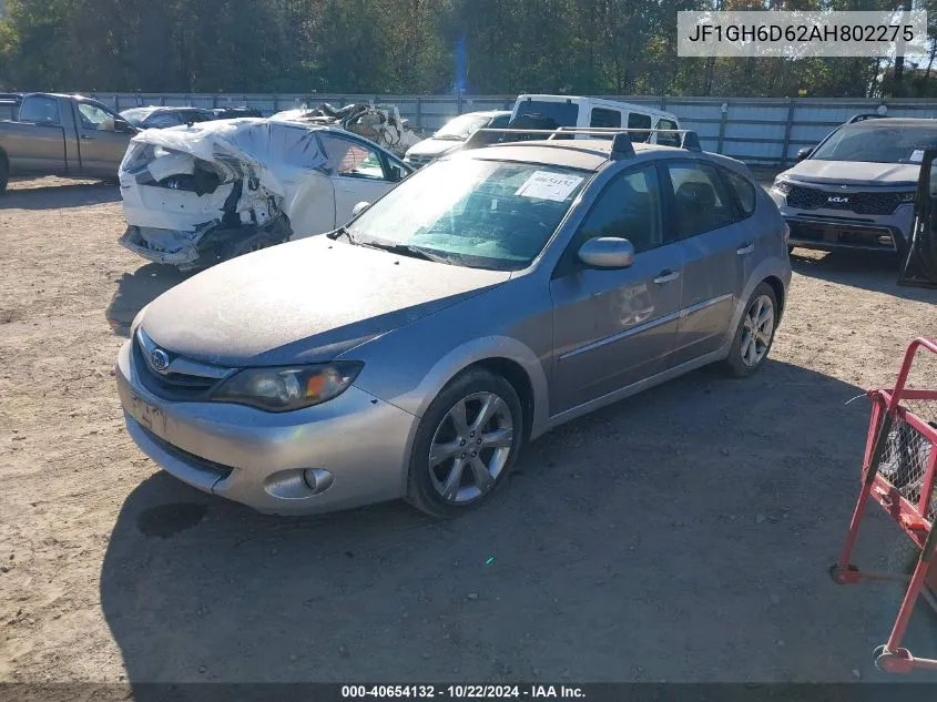 2010 Subaru Impreza Outback Sport VIN: JF1GH6D62AH802275 Lot: 40654132