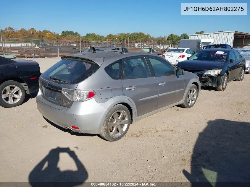 2010 Subaru Impreza Outback Sport VIN: JF1GH6D62AH802275 Lot: 40654132