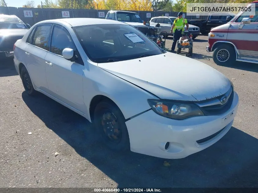 2010 Subaru Impreza 2.5I VIN: JF1GE6A67AH517505 Lot: 40668490