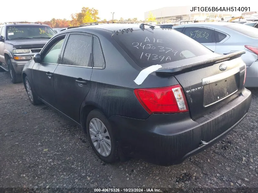 2010 Subaru Impreza 2.5I Premium VIN: JF1GE6B64AH514091 Lot: 40675326