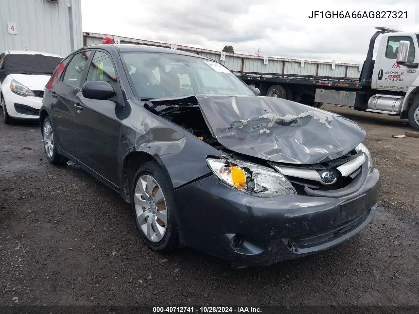 2010 Subaru Impreza 2.5I VIN: JF1GH6A66AG827321 Lot: 40712741