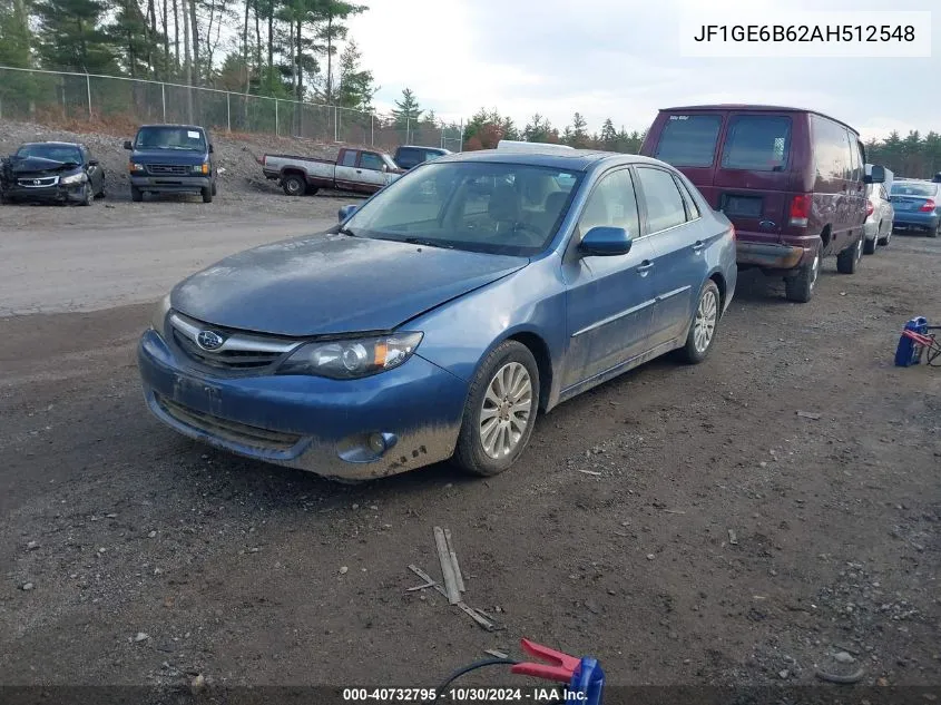 2010 Subaru Impreza 2.5I Premium VIN: JF1GE6B62AH512548 Lot: 40732795