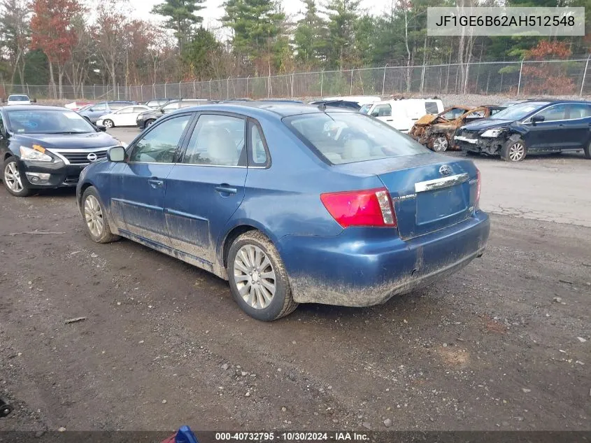 2010 Subaru Impreza 2.5I Premium VIN: JF1GE6B62AH512548 Lot: 40732795