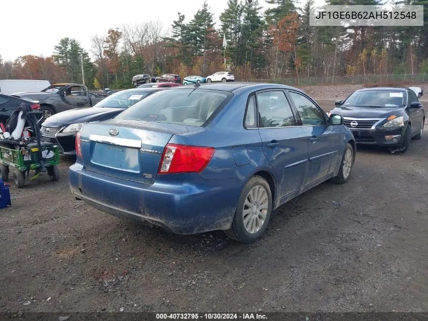 2010 Subaru Impreza 2.5I Premium VIN: JF1GE6B62AH512548 Lot: 40732795