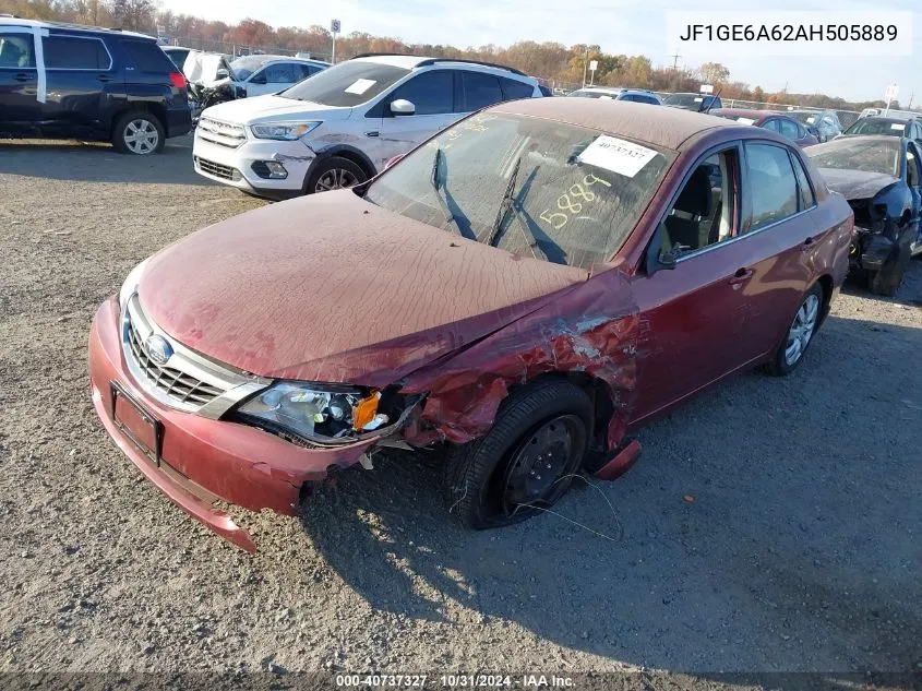 2010 Subaru Impreza 2.5I VIN: JF1GE6A62AH505889 Lot: 40737327