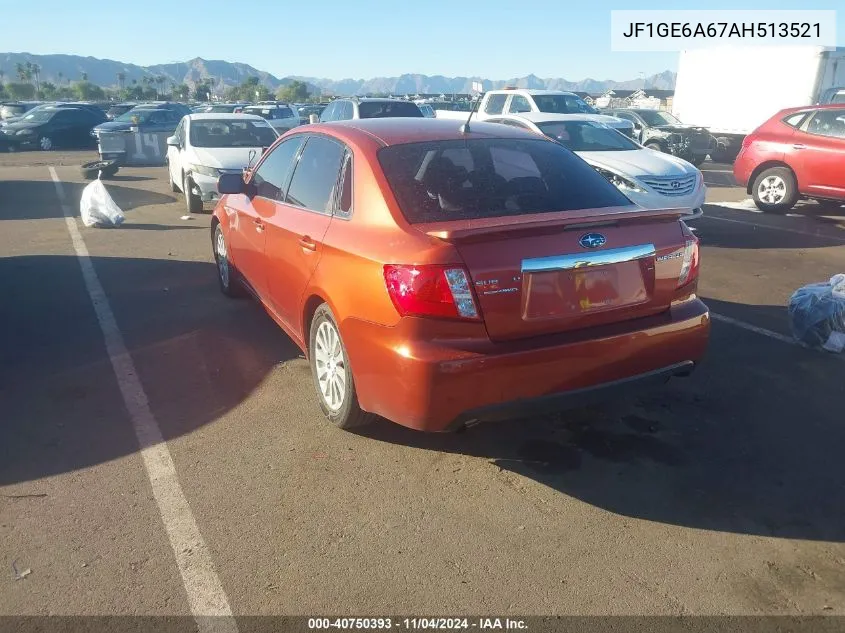 2010 Subaru Impreza 2.5I VIN: JF1GE6A67AH513521 Lot: 40750393