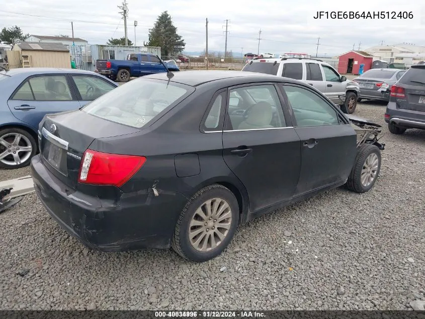 2010 Subaru Impreza 2.5I Premium VIN: JF1GE6B64AH512406 Lot: 40834996