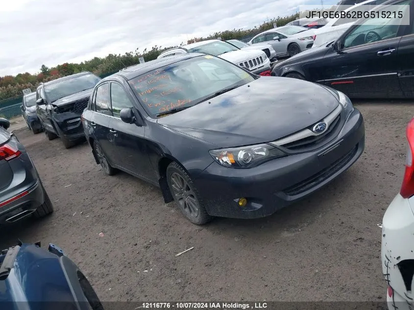 2011 Subaru Impreza 2.5I Premium VIN: JF1GE6B62BG515215 Lot: 12116776