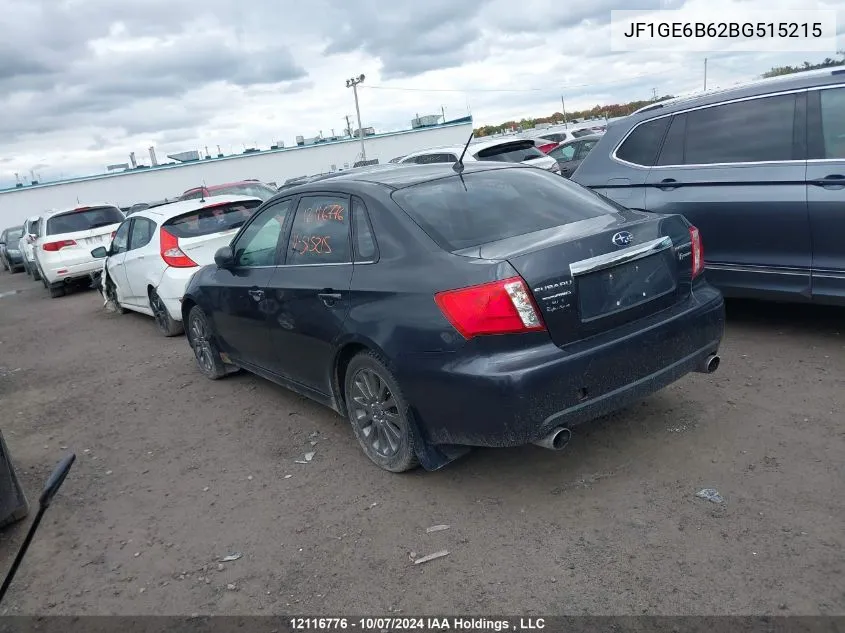 2011 Subaru Impreza 2.5I Premium VIN: JF1GE6B62BG515215 Lot: 12116776