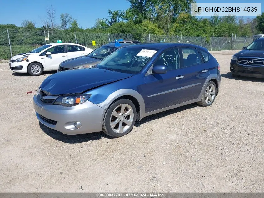 2011 Subaru Impreza Outback Sport VIN: JF1GH6D62BH814539 Lot: 39837797