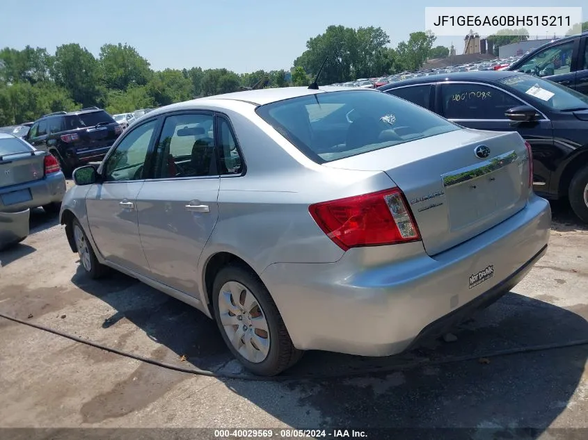 2011 Subaru Impreza 2.5I VIN: JF1GE6A60BH515211 Lot: 40029569