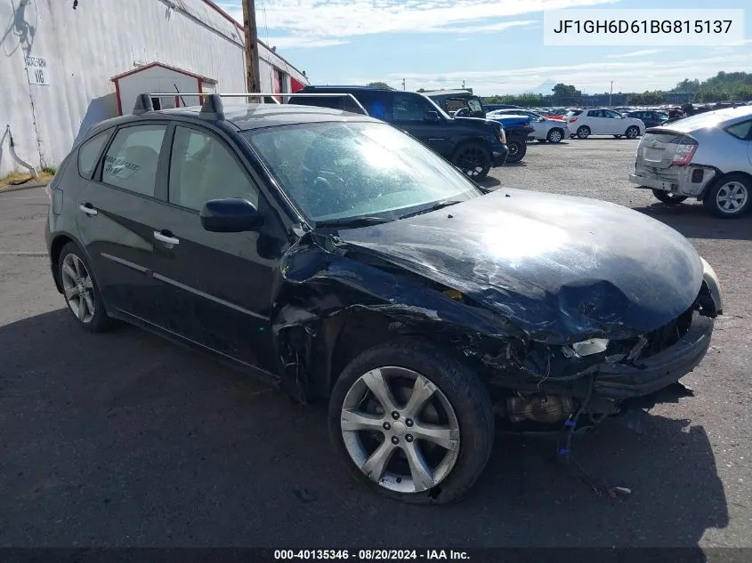 2011 Subaru Impreza Outback Sport VIN: JF1GH6D61BG815137 Lot: 40135346