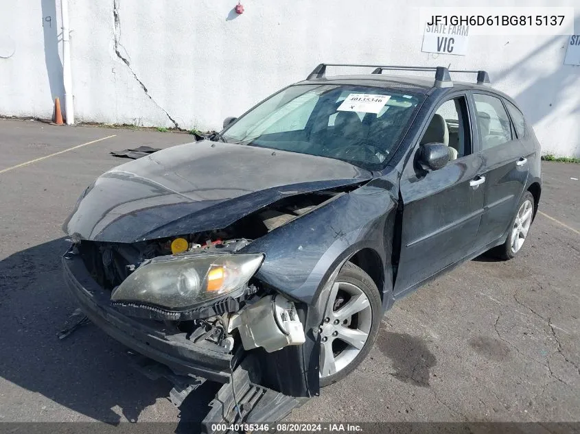 2011 Subaru Impreza Outback Sport VIN: JF1GH6D61BG815137 Lot: 40135346