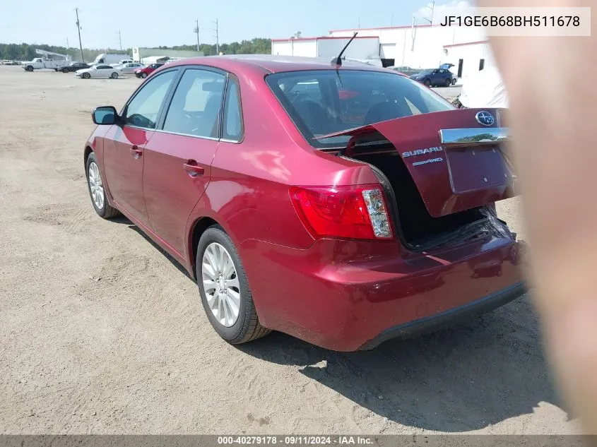 JF1GE6B68BH511678 2011 Subaru Impreza 2.5I Premium