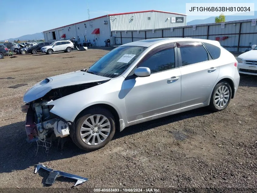 2011 Subaru Impreza 2.5I Premium VIN: JF1GH6B63BH810034 Lot: 40553493