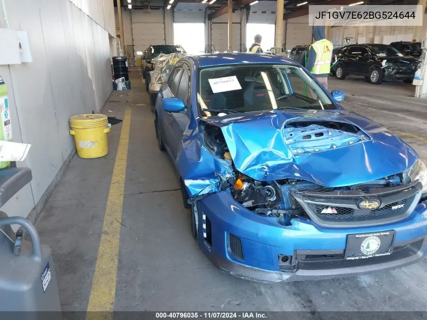 2011 Subaru Impreza Wrx VIN: JF1GV7E62BG524644 Lot: 40896228