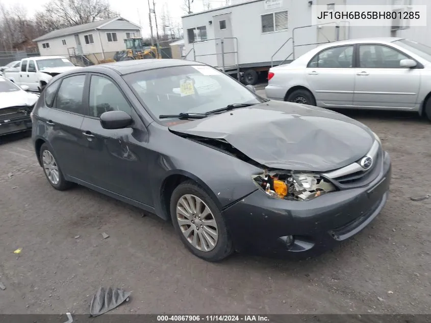 2011 Subaru Impreza 2.5I Premium VIN: JF1GH6B65BH801285 Lot: 40867906