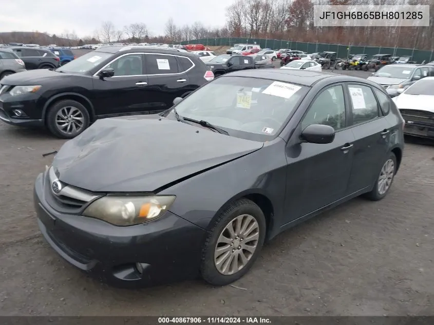 2011 Subaru Impreza 2.5I Premium VIN: JF1GH6B65BH801285 Lot: 40867906