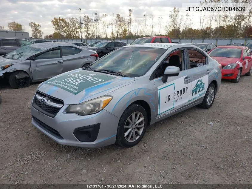 2012 Subaru Impreza Premium VIN: JF1GJAC67CH004639 Lot: 12131761