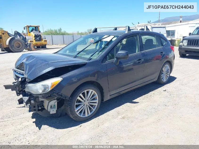 2012 Subaru Impreza 2.0I Premium VIN: JF1GPAE67CH244043 Lot: 39579338