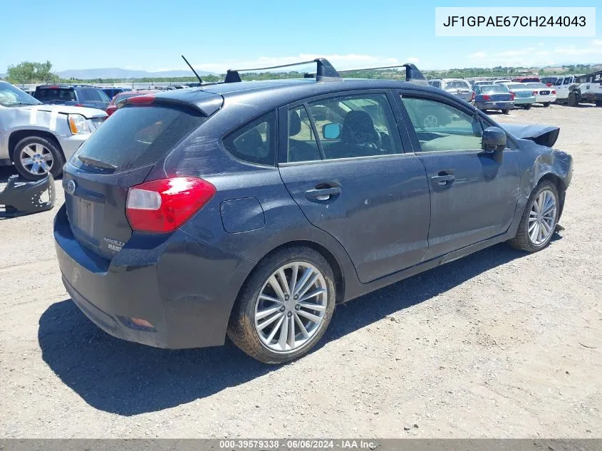 JF1GPAE67CH244043 2012 Subaru Impreza 2.0I Premium