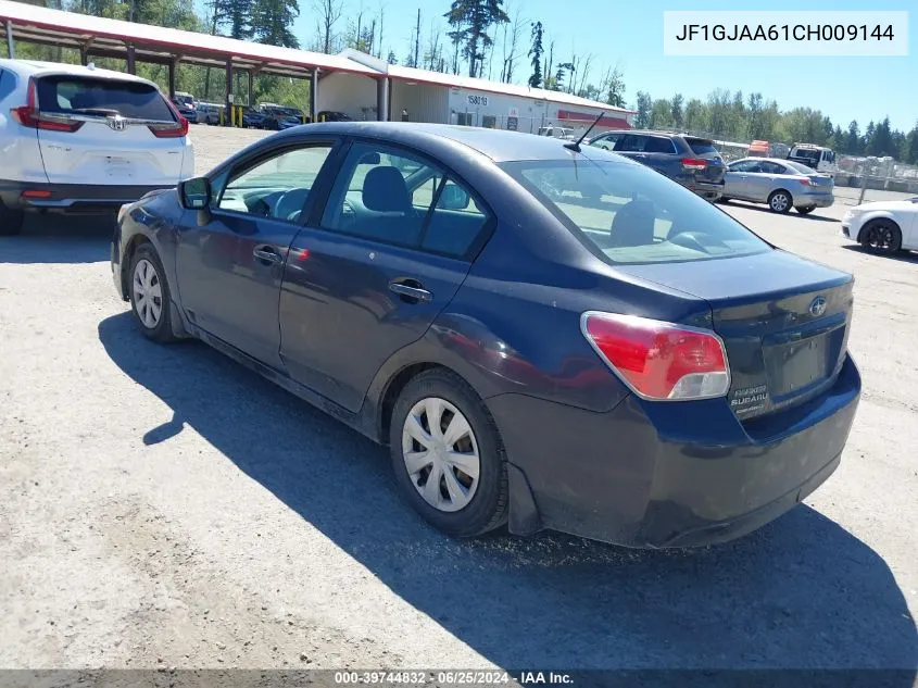 2012 Subaru Impreza 2.0I VIN: JF1GJAA61CH009144 Lot: 39744832