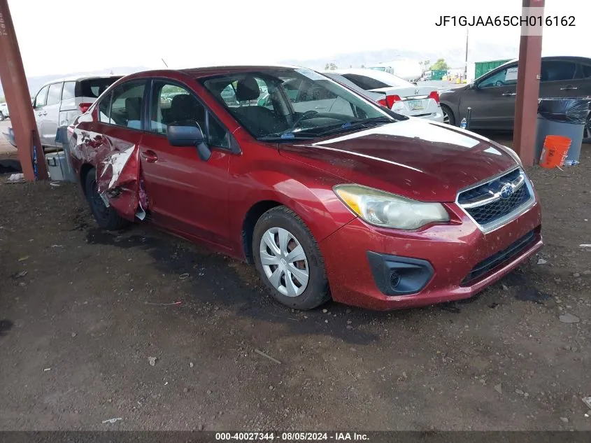 2012 Subaru Impreza 2.0I VIN: JF1GJAA65CH016162 Lot: 40027344