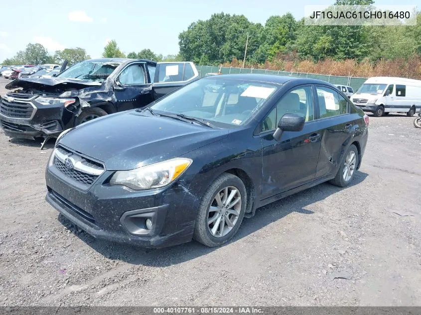 2012 Subaru Impreza 2.0I Premium VIN: JF1GJAC61CH016480 Lot: 40107761