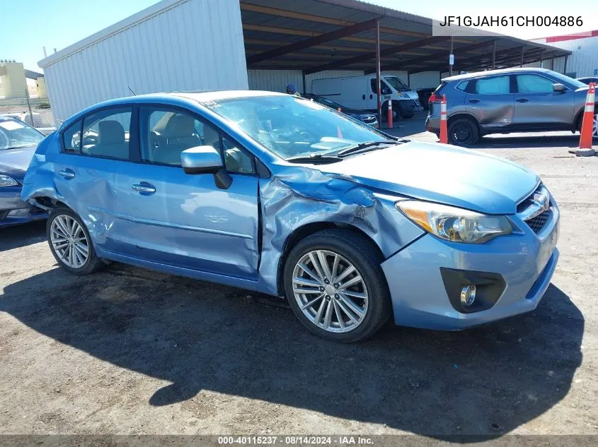 2012 Subaru Impreza 2.0I Limited VIN: JF1GJAH61CH004886 Lot: 40115237