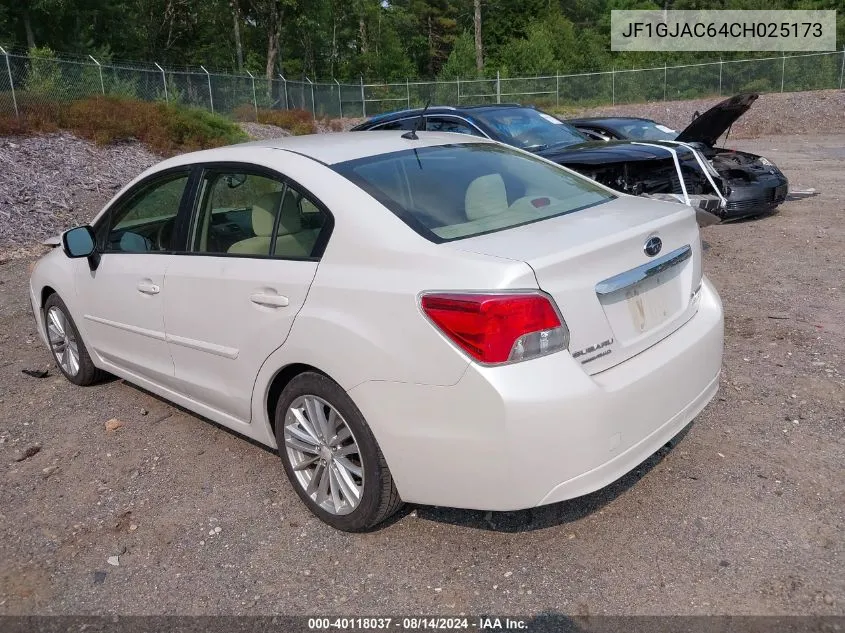 JF1GJAC64CH025173 2012 Subaru Impreza 2.0I Premium