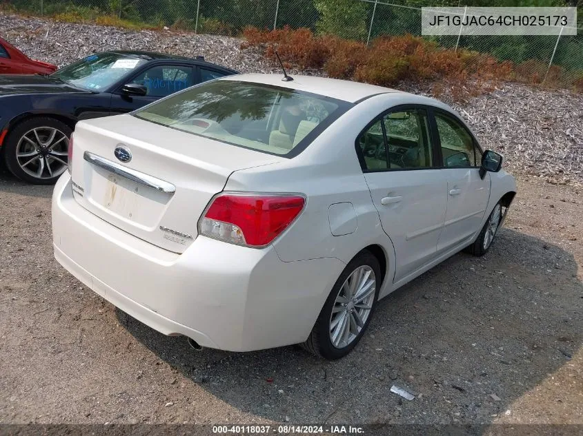 JF1GJAC64CH025173 2012 Subaru Impreza 2.0I Premium