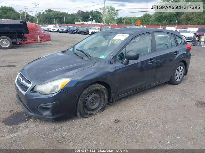 2012 Subaru Impreza 2.0I VIN: JF1GPAA65CH217395 Lot: 40171822