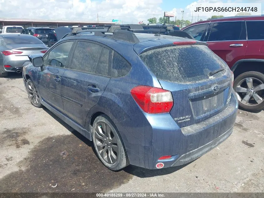 JF1GPAS66CH244748 2012 Subaru Impreza 2.0I Sport Limited