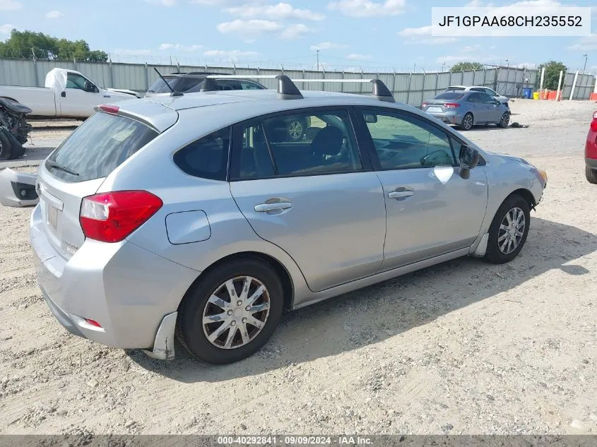 2012 Subaru Impreza 2.0I VIN: JF1GPAA68CH235552 Lot: 40292841