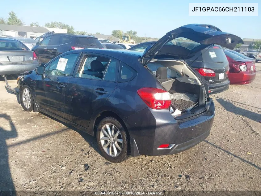 JF1GPAC66CH211103 2012 Subaru Impreza 2.0I Premium