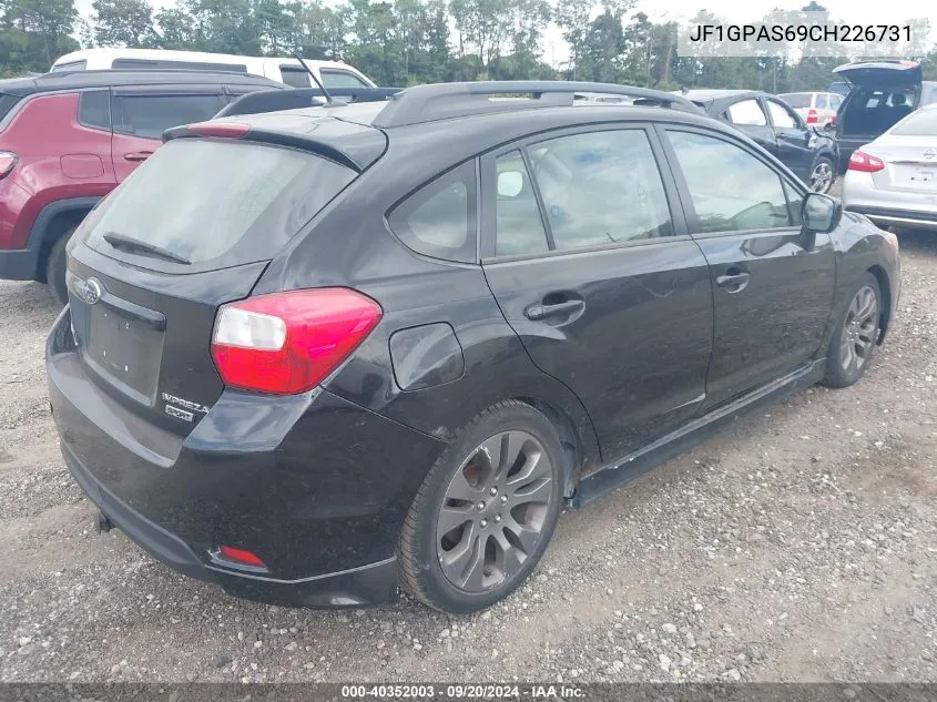 2012 Subaru Impreza 2.0I Sport Limited VIN: JF1GPAS69CH226731 Lot: 40352003